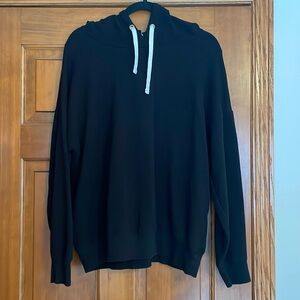 BUFFALO DAVID BRITTON black hoodie with cream ties